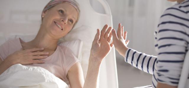 Ill patient with loved one